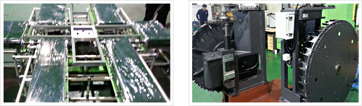 Samsung REF refrigerator 90-degree turn equipment &  Hwacheon Technology tool replacement ATS equipment 